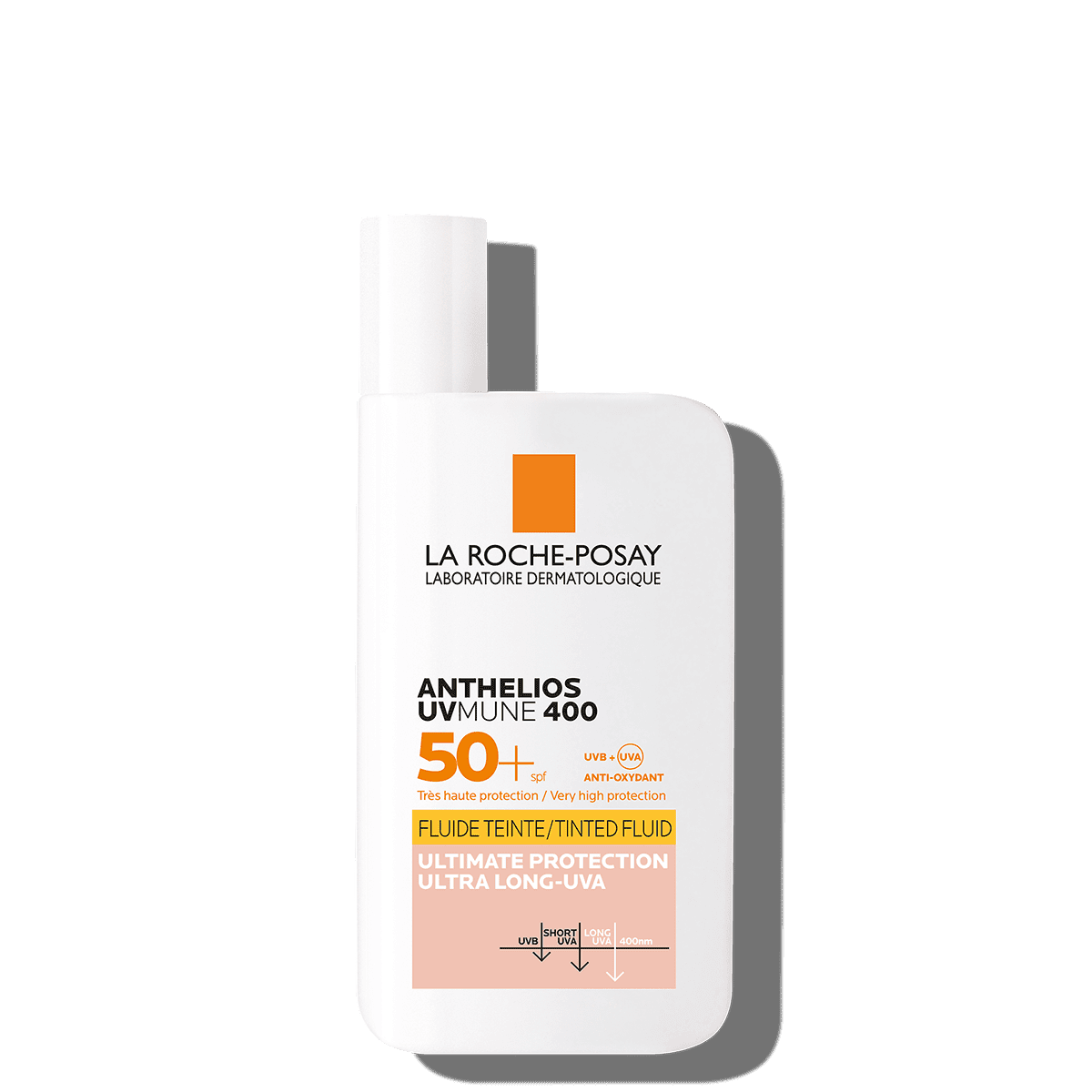 Anthelios UVMUNE 400 Fluido Invisible FPS 50 Plus Con Color Packshot Front