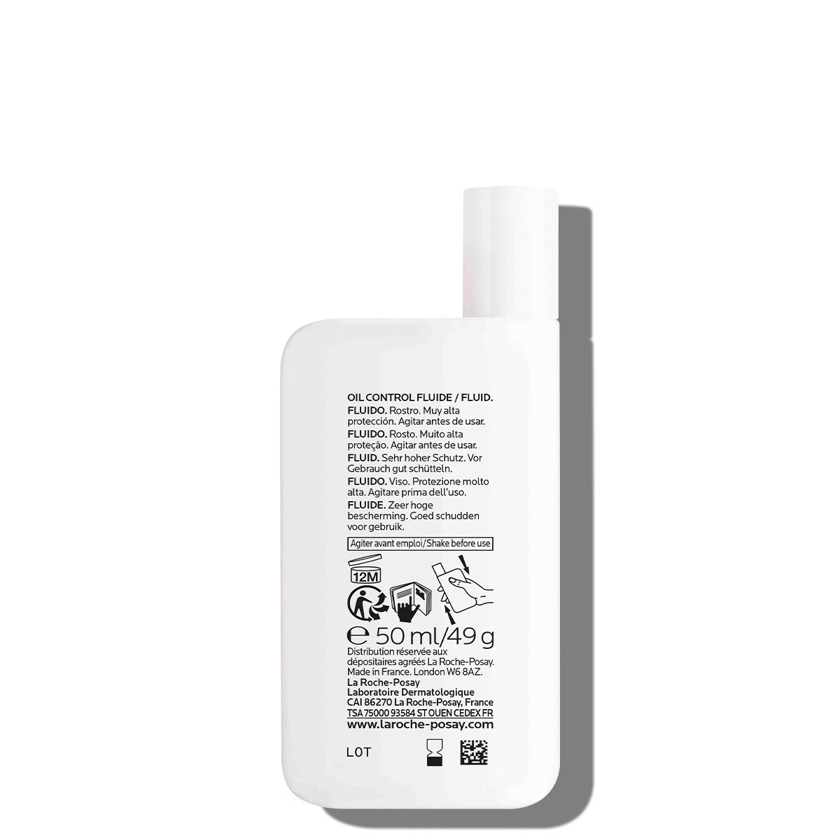 Etiqueta Anthelios UVMune 400 Oil Control Fluido FPS50+ La Roche-Posay