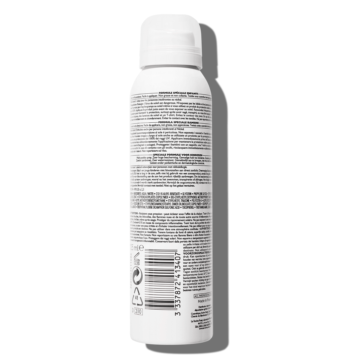 La Roche Posay ProductPage Sun Anthelios Dermo Pediatrics Spray Spf50 